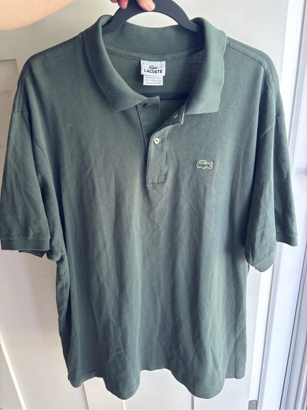 Lacoste Men's Olive Green Pique Polo